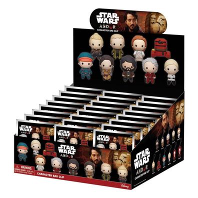 Star Wars 3D PVC-Taschenanhänger Andor Display (24)