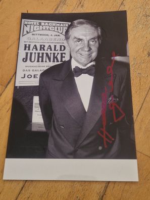 Harald Juhnke Autogramm, orig. signiert, 13x18cm(HGF9)