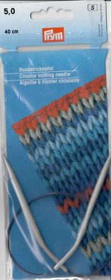 Rundstricknadel PRYM grau/40cm 5,0