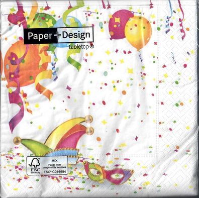 Servietten 33x33cm Paper Design "Its party time"