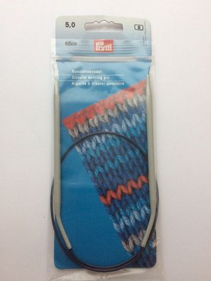 Rundstricknadel PRYM grau/60cm 5,0