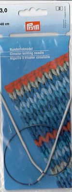 Rundstricknadel PRYM grau/40cm 3,0