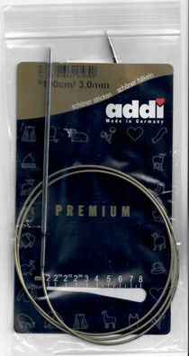 Rundstricknadel ADDI ni /100cm 3,0