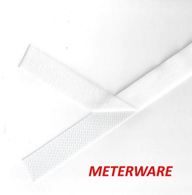 Klettenband Fixvelours kompl. Farbe 401 weiß