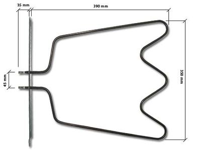 Heizung 1150W 230V Whirlpool 481925928948 * A
