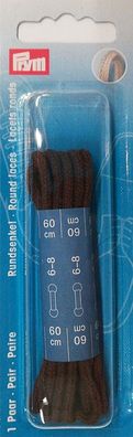 P/SB Schuhband rund 3mm/60cm braun Prym 974 811