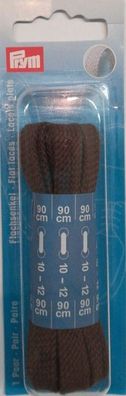 P/SB Schuhband flach 8mm/90cm braun Prym 974 721