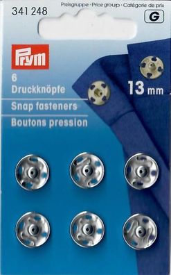 P/SB Drucker Zukunft silber 13mm (VPE=6 Stk)