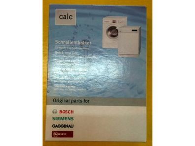Schnellentkalker für Wasch- und Spülmaschinen Siemens 00311919 311133 311506 Bosch
