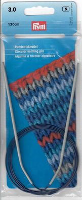 Rundstricknadel PRYM grau/120cm 3,0
