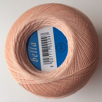 Häkelgarn BELLA 20 100%Bw. 50g Farbe 104 (lachs)