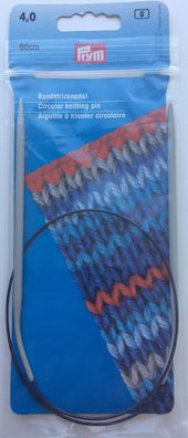 Rundstricknadel PRYM grau/60cm 4,0