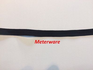 Gummiband schwarz, 10mm, BELCO (Börtelgummi)