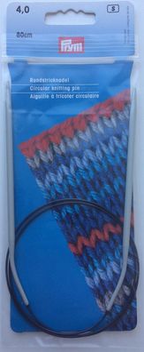 Rundstricknadel PRYM grau/80cm 4,0