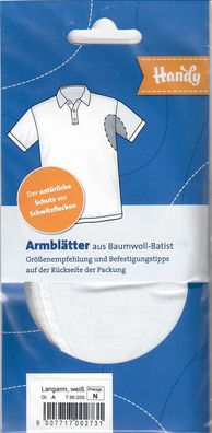 Schweißblatt HANDY, eiß, g. Arm, rmblätter