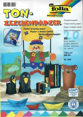 Tonzeichenpapier Din A4 20BL Nr.600