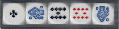 Würfel Pokerwürfel 16mm 5Stk