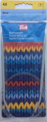 Rundstricknadel PRYM grau/80cm 4,5
