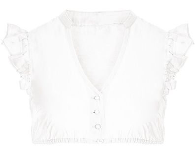 Dirndlbluse Leda Flügelarm ecru - Größe: 30