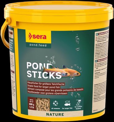 Sera Pond Sticks Nature 3800ml - Hauptfutter für größere Teichfische Gartenteich
