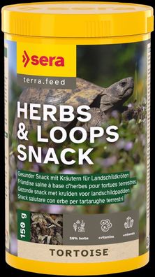 Sera Tortoise Herbs and Loops Snack 1000ml - Snack mit Kräutern für Schildkröten
