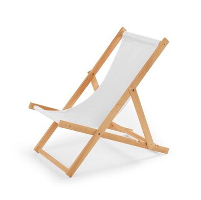 Holz Sonnenliege Strandliege Liegestuhl aus Holz Gartenliege Farbe weiss