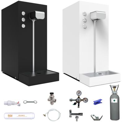 Wassersprudler Sprudelwassergerät Tafelwasseranlage Flux Slim Plus SET