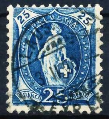 Schweiz ST. HELV Nr 67Ca zentrisch gestempelt X696D12