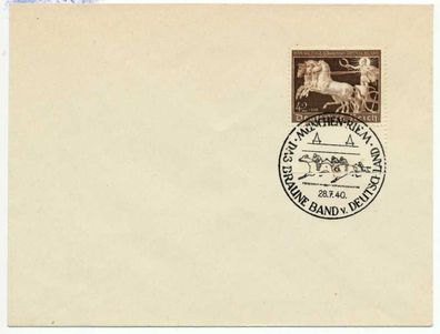 3. REICH 1940 Nr 747 BELEG SB X71877A