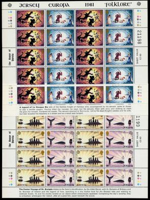 JERSEY Nr 253KB-256KB postfrisch X7C7CDA