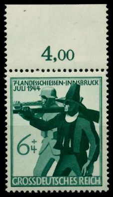 3. REICH 1944 Nr 897 postfrisch ECKE-ORE X859592