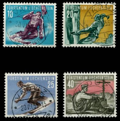 Liechtenstein 1955 Nr 334-337 zentrisch gestempelt X6A8EF2