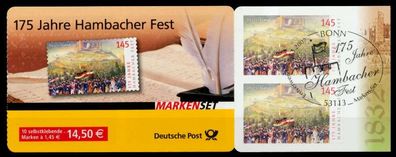 BRD Markenheftchen Nr MH 68a gestempelt X70F4DE