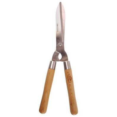 Esschert Design Heckenschere Gartenschere Länge 49 cm Edelstahl Holz Hochwertig