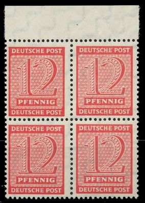 SBZ Westsachsen Nr 132Xw postfrisch Viererblock ORA X8096B6