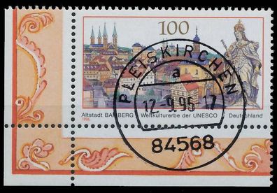 BRD BUND 1996 Nr 1881 zentrisch gestempelt ECKE-ULI X566092