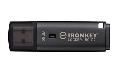 IronKey Locker+ 50 G2 32 GB, USB-Stick anthrazit, USB-A 3.2 Gen 1