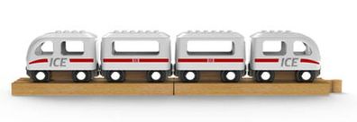 Noppi Zug " CE" weiß mit 4 Wagen