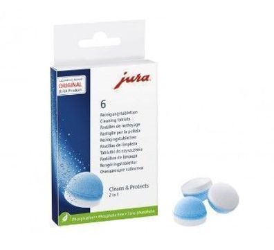 Jura Reinigungstabletten fuer Kaffeemaschinen, 6 Stueck Packung