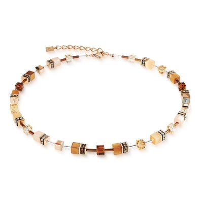 Coeur de Lion Halskette 2838-10-1100 GeoCUBE® Iconic Mocha Mousse, Roségold