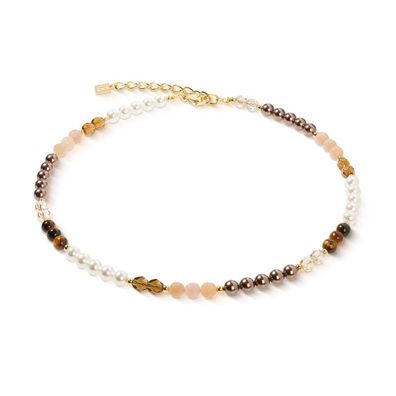 Coeur de Lion Halskette 4244-10-1100 Precious Elysia Gold, Braun