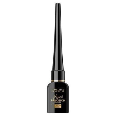 Eveline Cosmetics Flüssiger Präzisions-Eyeliner Matt Schwarz, 4 ml - Perfektes F
