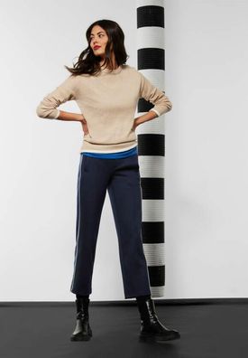Street One elastische Stoffhose Colorblock