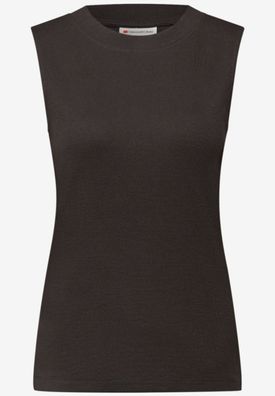 Street One Basic Top mit Rippstruktur