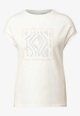 CECIL Shirt mit Glitter-Print