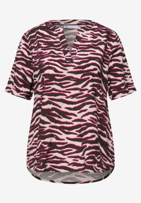 Street One Damenbluse kurzarm mit Splitneck