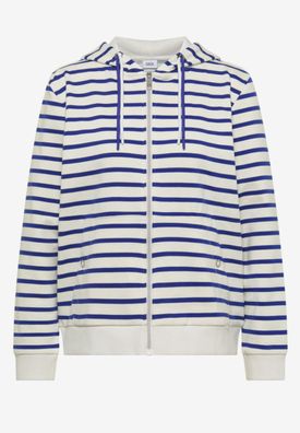CECIL gestreifte Sweatjacke mit Kapuze
