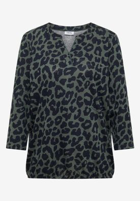 CECIL Mesh Tunika mit Leo-Print