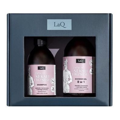 LaQ Duftendes Duschgel & Haarshampoo Set für Hunde - Dobermann, 500ml + 300ml