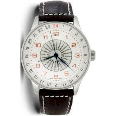 Zeno-Watch - Armbanduhr - Herren - Chrono - X-Large Retro world timer - P554WT-f2